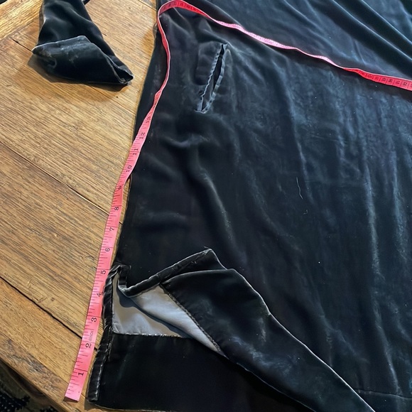 Poetry Dress Velvet Deep Olive Green color. Size 10. - Picture 14 of 14